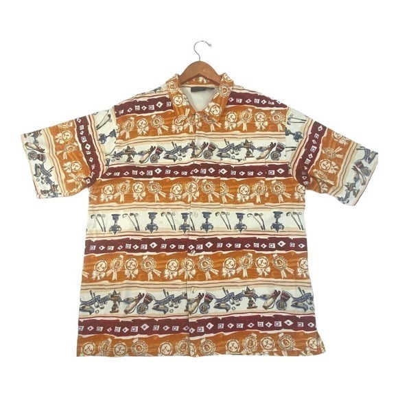 Chip Shot Other - Chip Shot Golf‎ Graphics Shirt Button Soft Cotton Men's XL "The Soul of Golf "